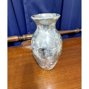 Silver Textured Vase
